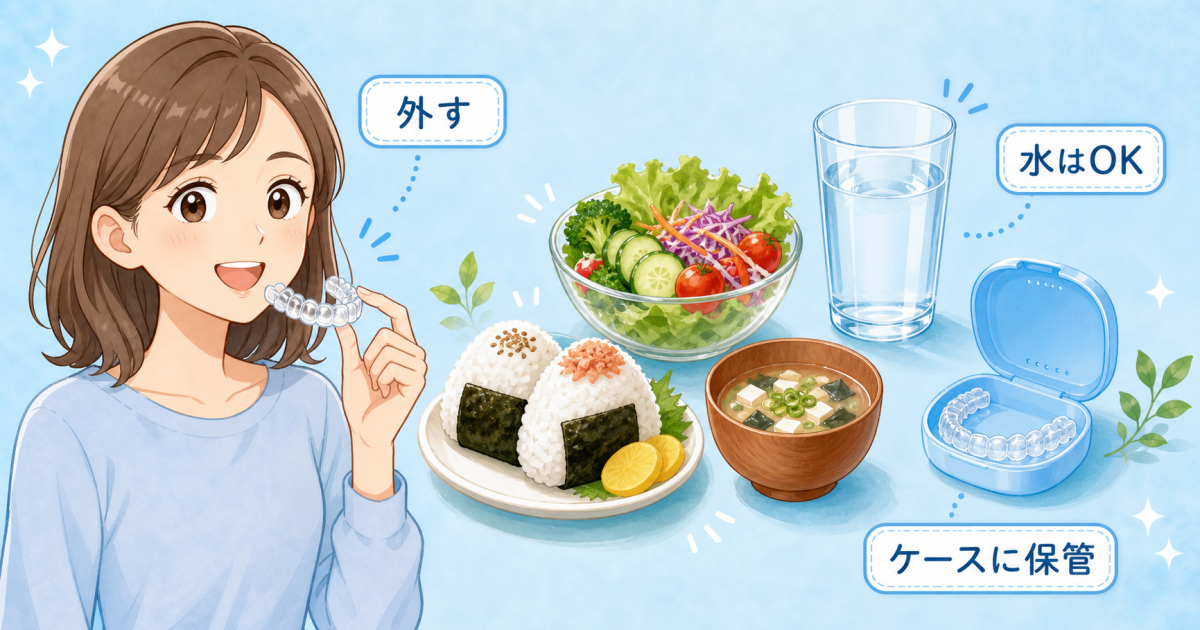 ■マウスピース矯正中の食事・飲み物の基本ルール