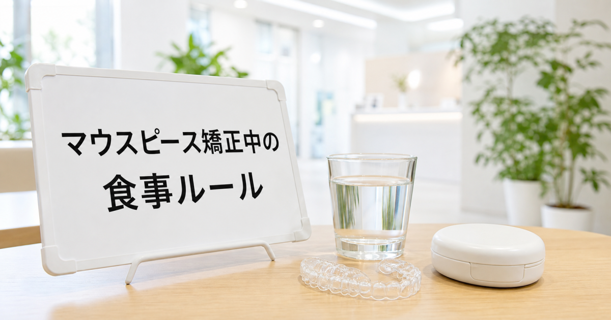 マウスピース矯正中の食事ルール｜つけたまま食べたり飲んだりはだめ？