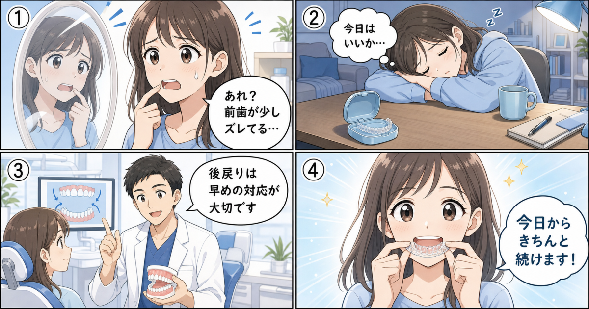 マウスピース矯正で「後戻り」が起こるのはなぜ？防ぐためにできること