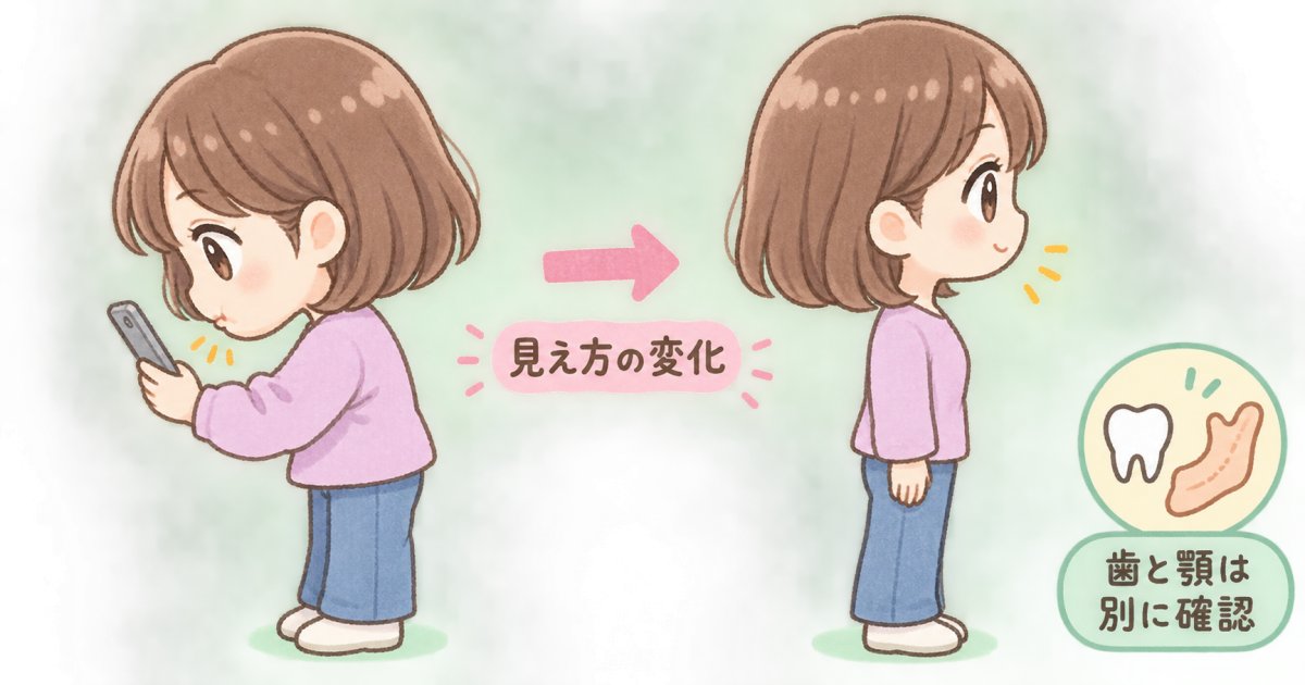 スマホ首は口ゴボを引き起こすの?