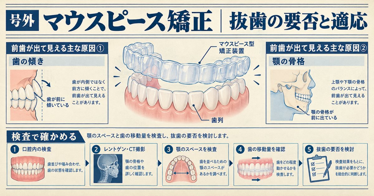マウスピース矯正のよくある誤解と本当の治療条件｜抜歯や適応の判断基準